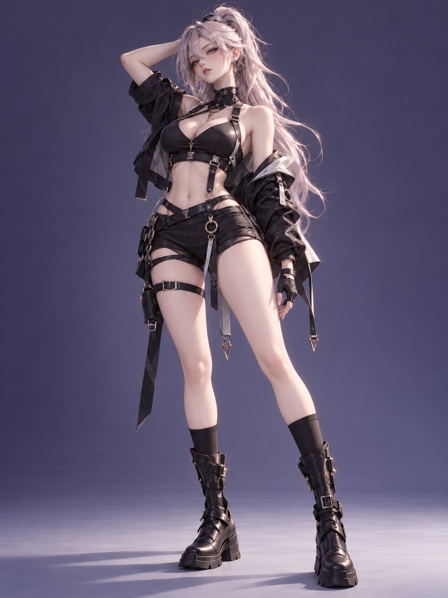 Create a 15-second high-fashion 3D character editorial film starring the adult …
