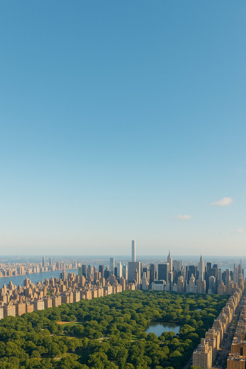 "A vertical poster with tall empty sky so I can write on it an image of upper e…