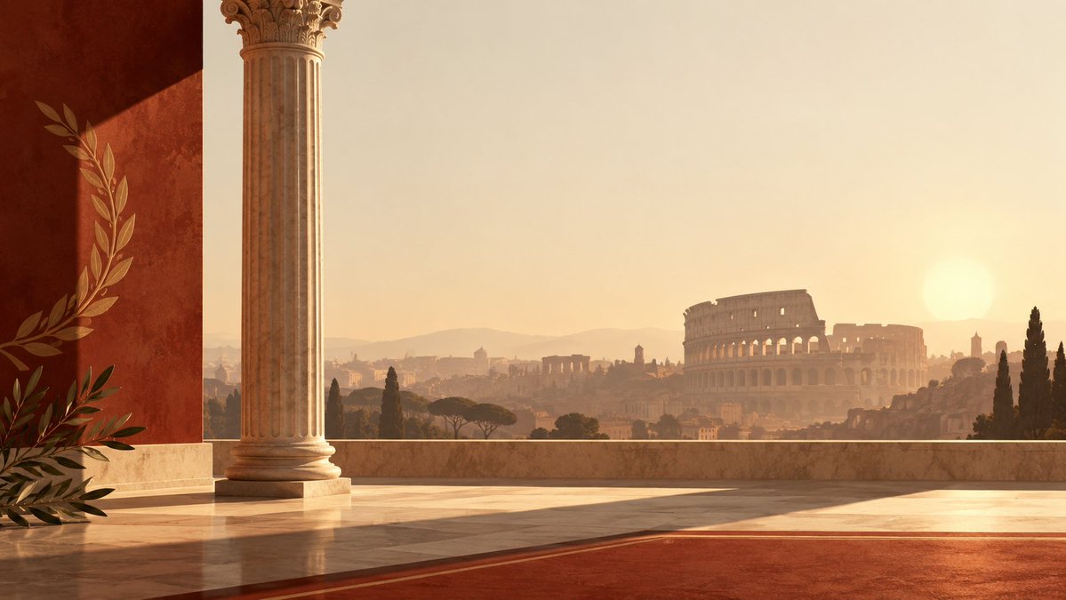 ancient roman empire minimalist wallpaper design created with gpt image 2 promp…