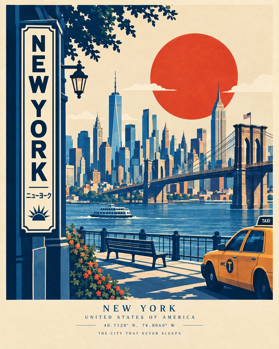 为 [CITY, COUNTRY] 创作一张高端现代的旅行海报，灵感源自大胆的复古丝网印刷风格与中世纪平面设计，但采用原创的建筑门廊式构图。, 图片 2