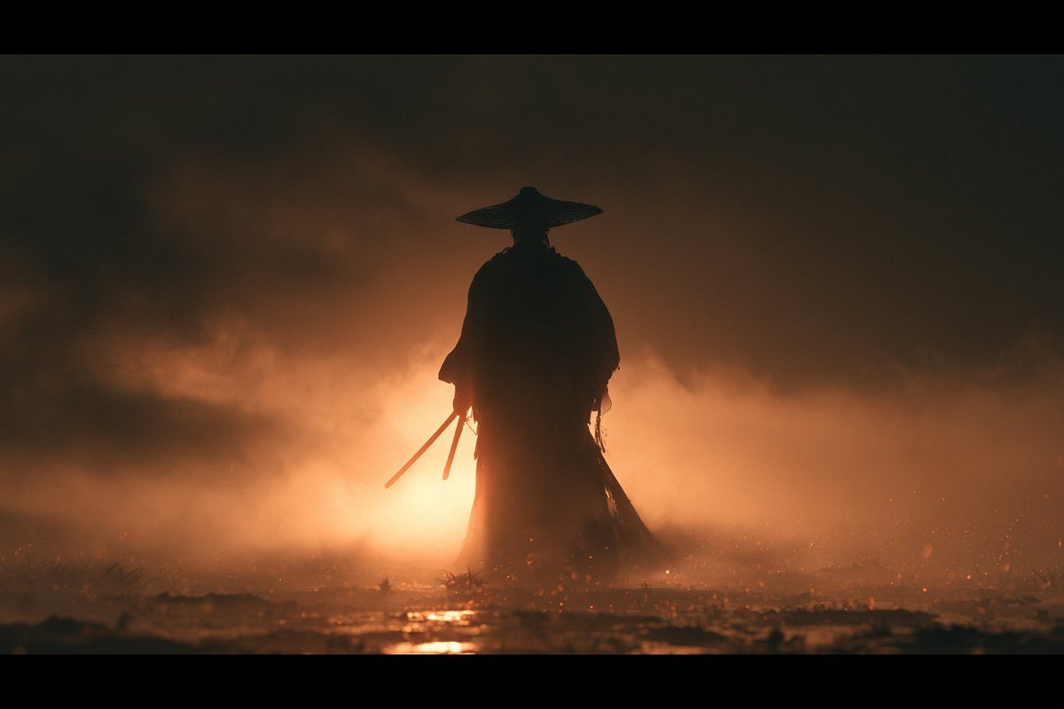 一个电影般的渲染画面，呈现[subject]被[lighting style]照亮的效果，浓雾将场景分割成富有氛围感的层次，搭配温暖的逆光、微…, 图片 3