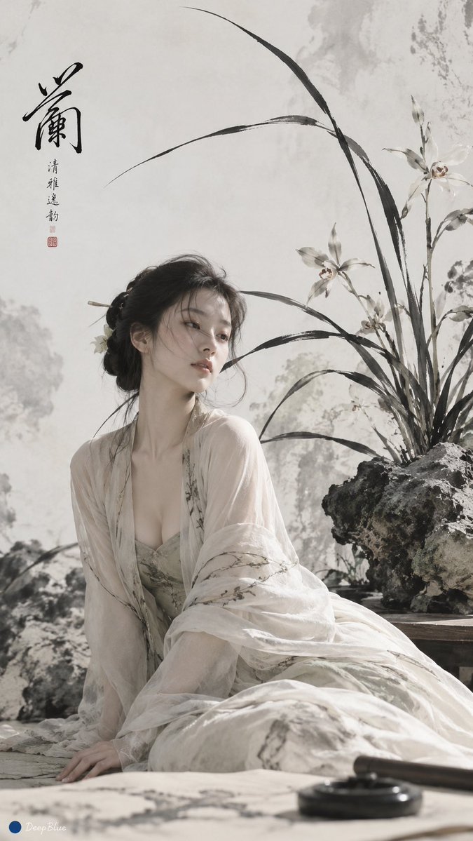 东方极简Editorial × 清雅逸韵 × 大写意水墨构境 × 竹 https://t.co/BEzw2IXRyD, 图片 2