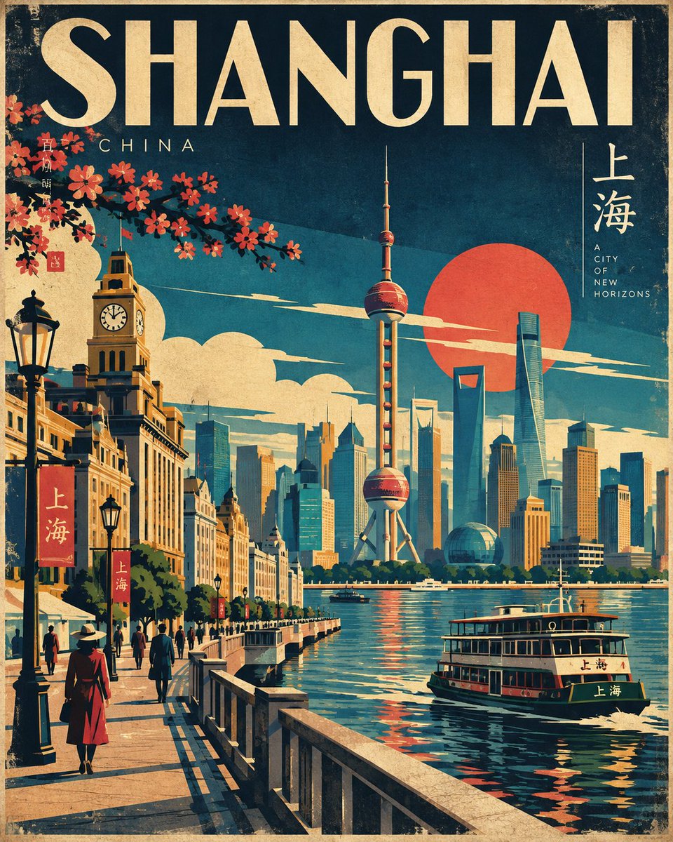 为 [CITY, COUNTRY]（城市, 国家）创作一幅高端的复古现代日式几何风格旅行海报,严格采用 4:5 纵向画幅比例。, 图片 1
