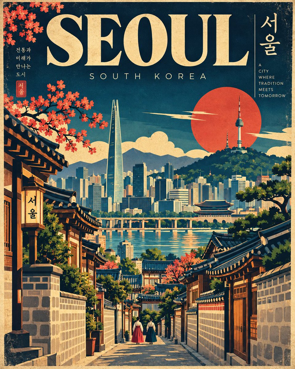为 [CITY, COUNTRY]（城市, 国家）创作一幅高端的复古现代日式几何风格旅行海报,严格采用 4:5 纵向画幅比例。, 图片 2