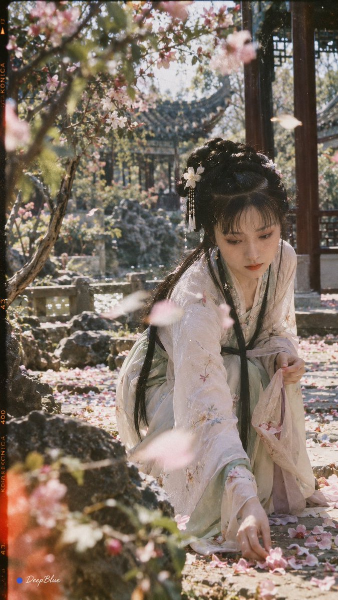 惊鸿破格 × 87版《红楼梦》 × 美能达胶片摄影 × 青春王国 · 大观园 × 宝黛共读西厢 × 原著人物形貌、体态与气韵还原 https:…, 图片 2