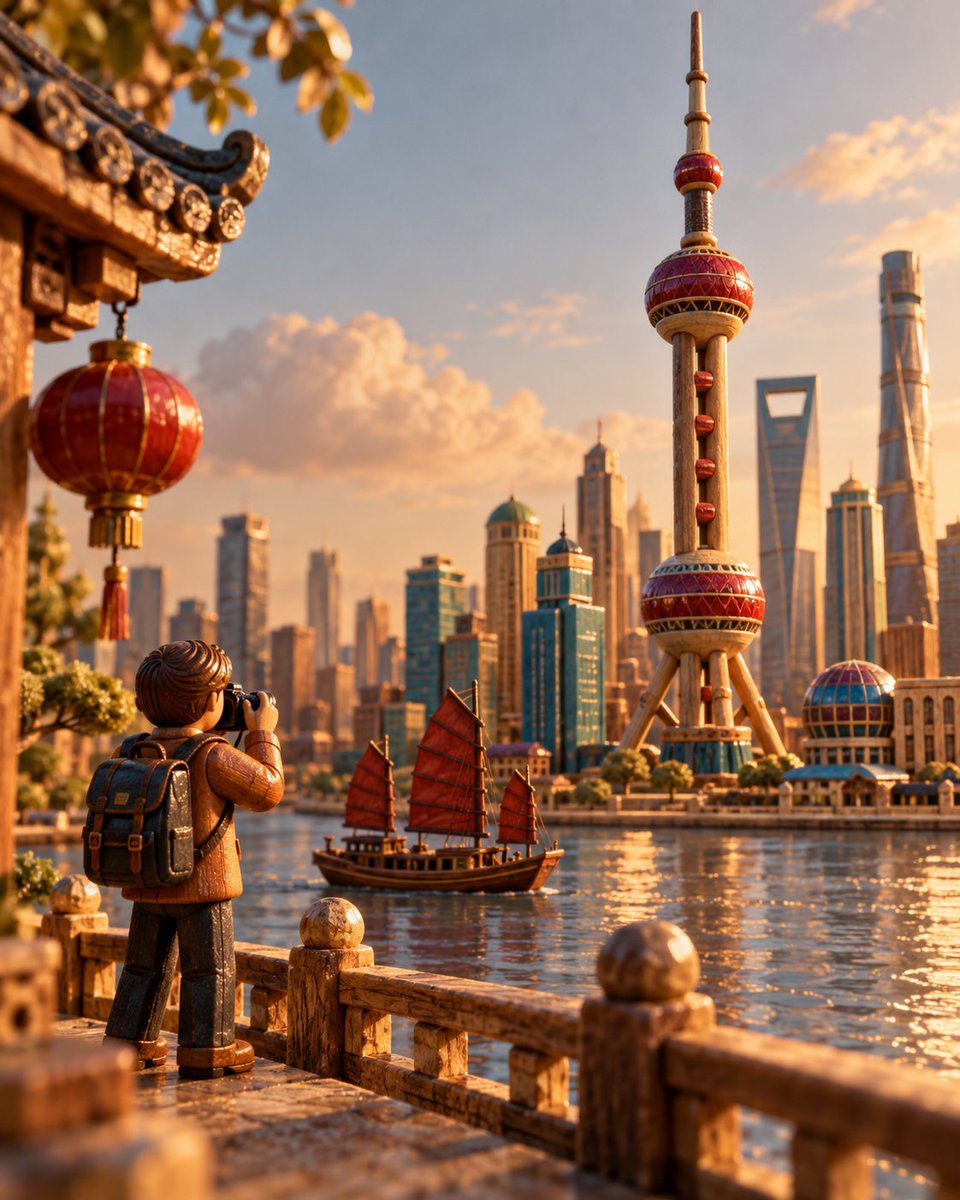 [LOCATION] - 高品质 4:5 电影感旅行立体模型, 图片 1