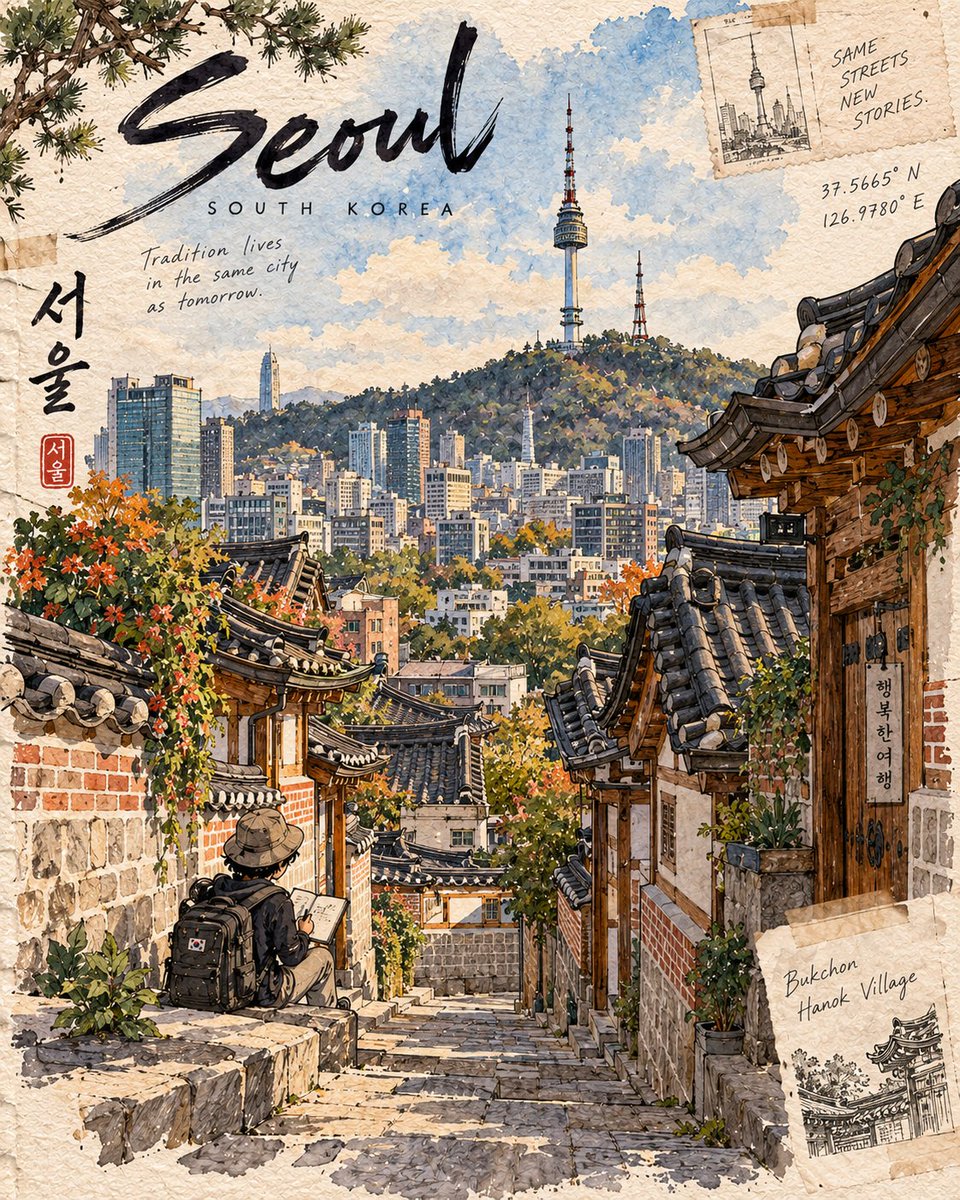 为“Destination Sketchbook(目的地写生簿)”系列创作一幅高端的 4:5 竖版插画。以马特宏峰(Matterhorn)画作…, 图片 2