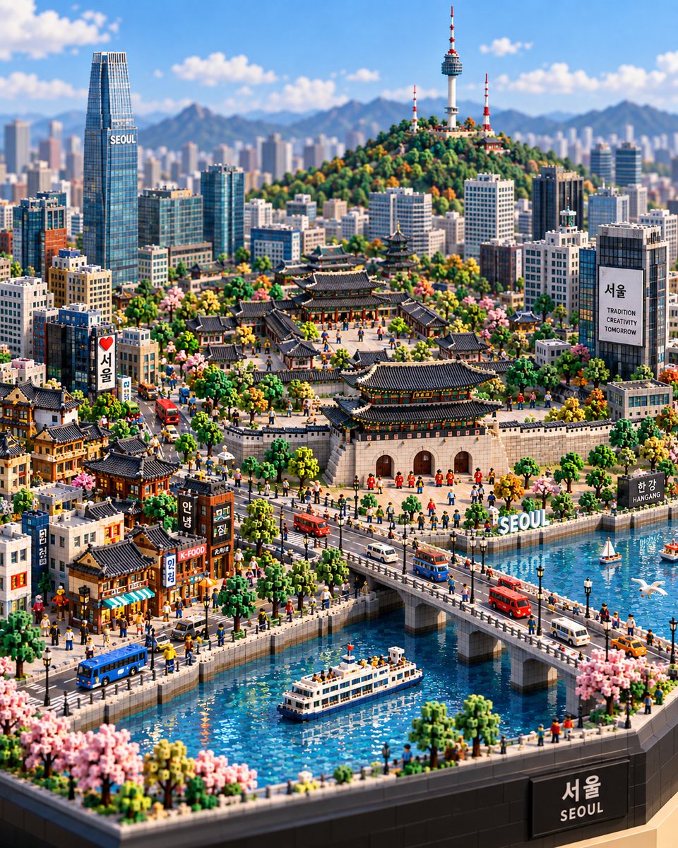 为 [国家 / 地点 / 主题] 创建一个高级质感的 4:5 竖版迷你城市立体模型。, 图片 2