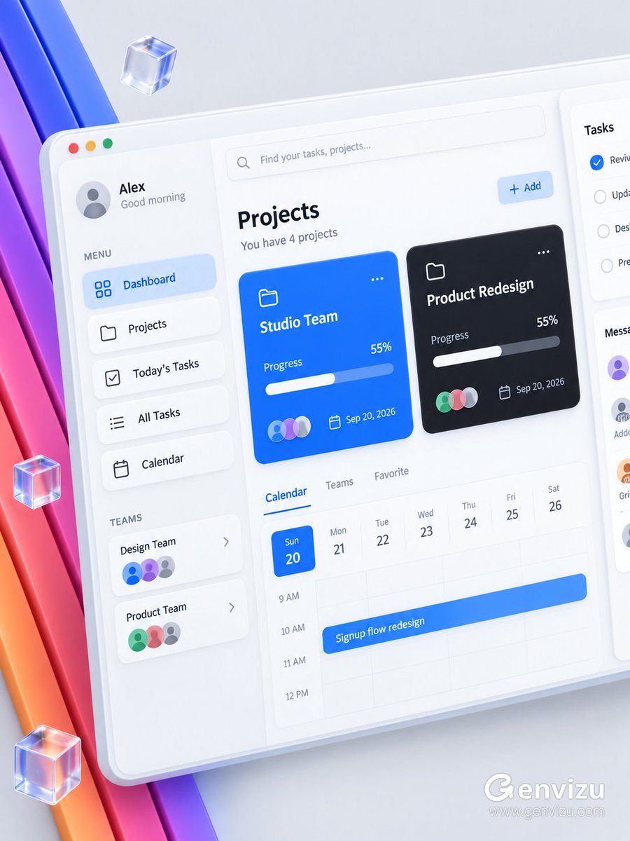 Use case: ui-mockup. Asset type: premium brandless Microsoft 365 / Fluent-inspi…