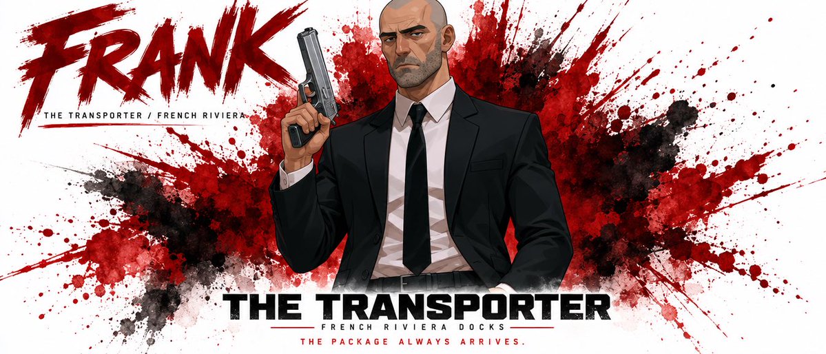 为 FRANK 创作一份高端电影级角色圣经图集。严格以上传的角色设定图作为视觉参考。不得更改其外观。, 图片 1
