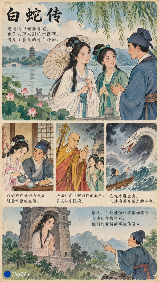 【主体】 × 90年代中国小学语文课本插画 × 明快色彩 × 情节插图 × 旧教材印刷质感, 图片 3