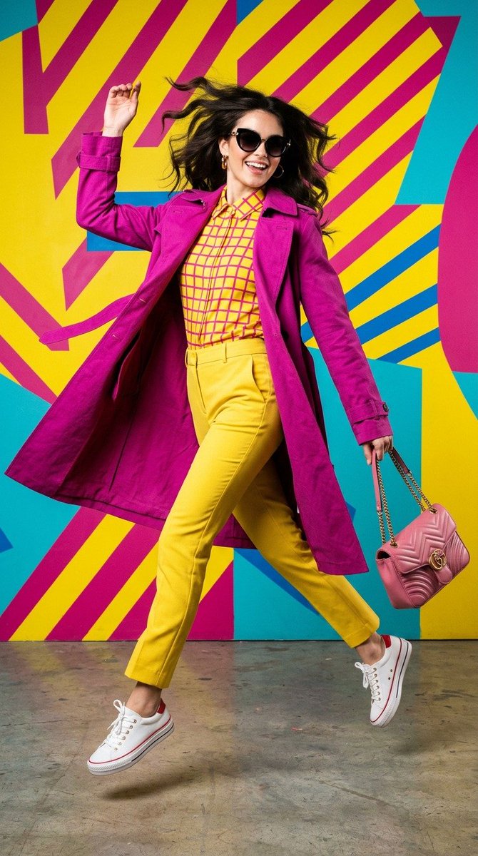 Vibrant colours, bold attitude and pure high-fashion energy Created with GPT im…