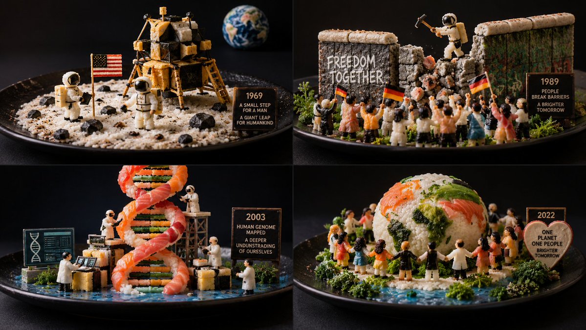 I like this one though not necessarily GPT's output. edible sushi diorama promp…