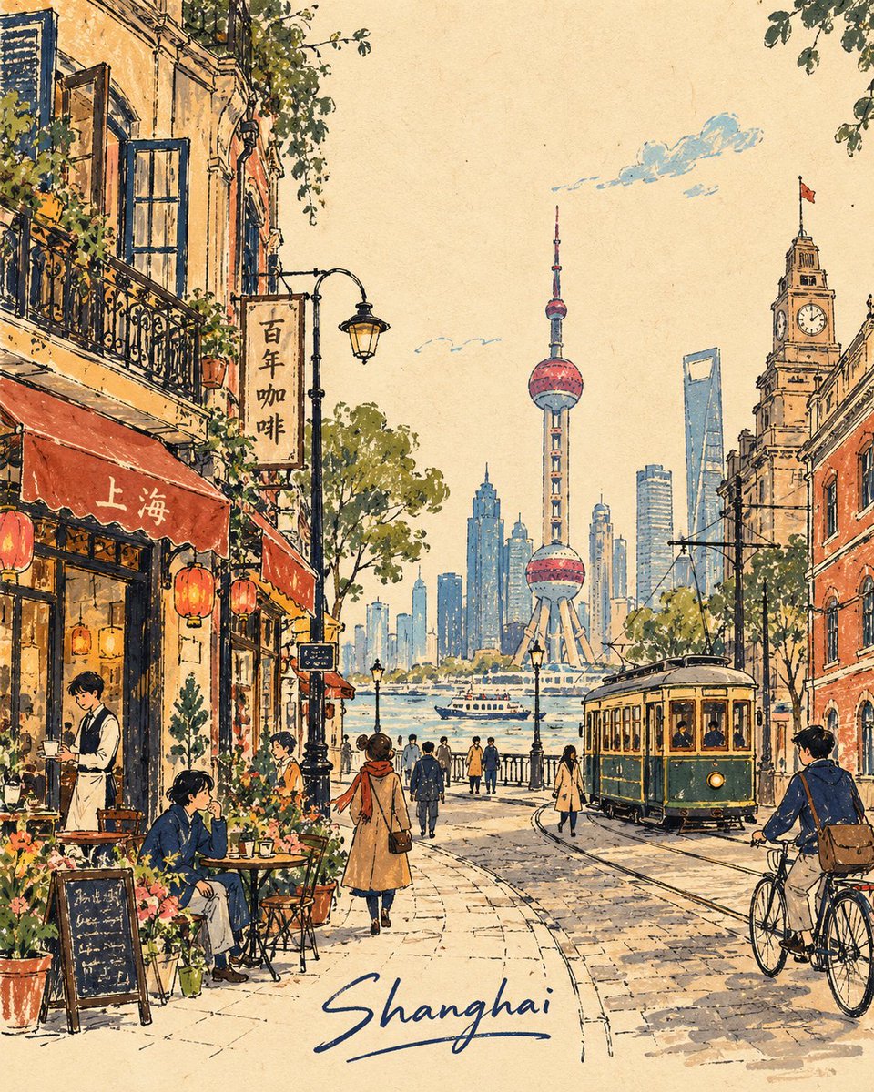 为 [COUNTRY / CITY / LOCATION / SUBJECT] 创作一幅高品质的 4:5 竖版复古手绘旅行故事书插画。, 图片 1