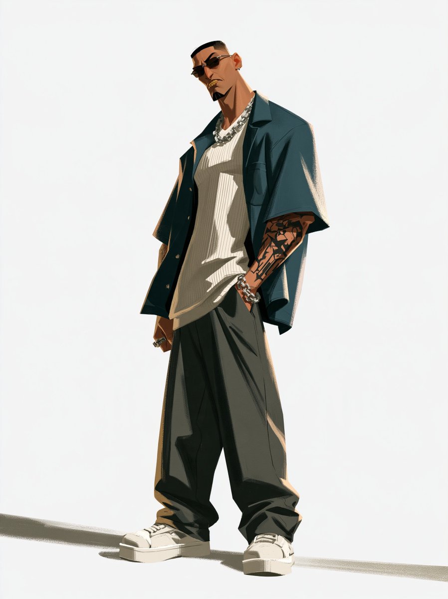 Cinematic 2.5D animation in the style of fully painterly rendering, characters …