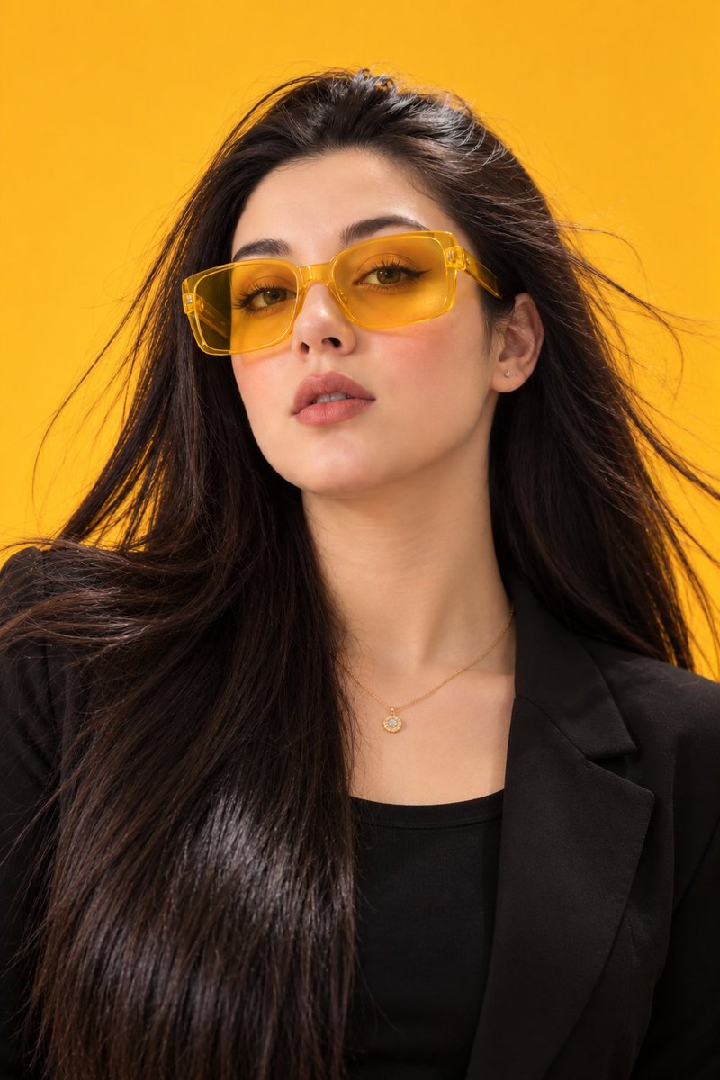 以参考图中的女性为原型,创作一张高级时尚的摄影棚专业肖像。严格锁定身份:完整保留她精确的面容、面部结构、眼睛、鼻子、嘴唇、肤色、自然的不对称感…, 图片 1