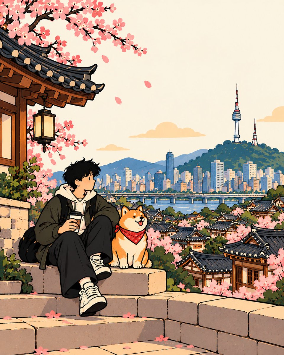 为 [COUNTRY / LOCATION / SUBJECT]（国家 / 地点 / 主题）创作一张高品质的 4:5 竖版俏皮编辑风格插画。, 图片 2