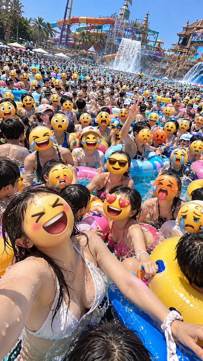 国庆黄金周 × 【地点】 × 😆😂😱😵💫🥵😩😎🤩😴🤪🥳😤🤔😭😮💨 × 超高密度立体 Emoji 式人脸人…, 图片 3