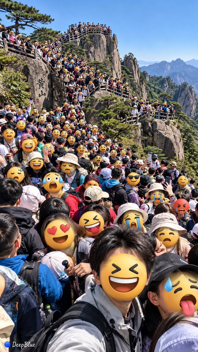 国庆黄金周 × 【地点】 × 😆😂😱😵💫🥵😩😎🤩😴🤪🥳😤🤔😭😮💨 × 超高密度立体 Emoji 式人脸人…, 图片 4