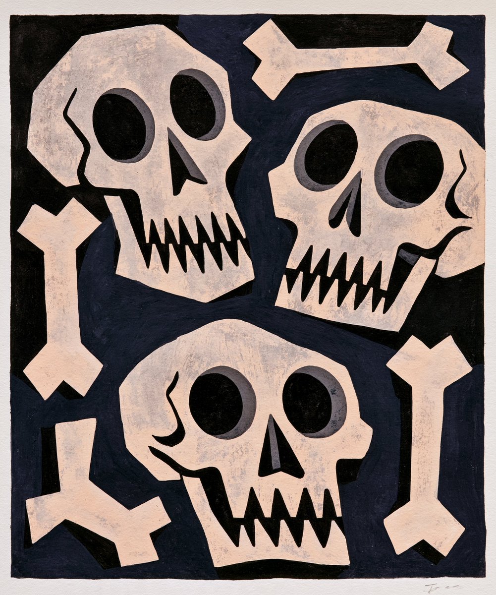 A dark blue background features a playful, cartoonish arrangement of three ligh…