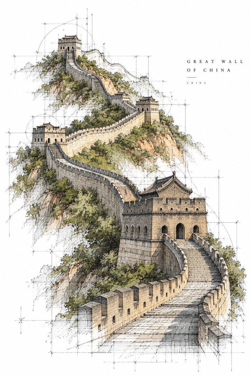 为 [COUNTRY / CITY / LOCATION / LANDMARK] 创作一幅高端 2:3 竖版建筑海报。, 图片 3