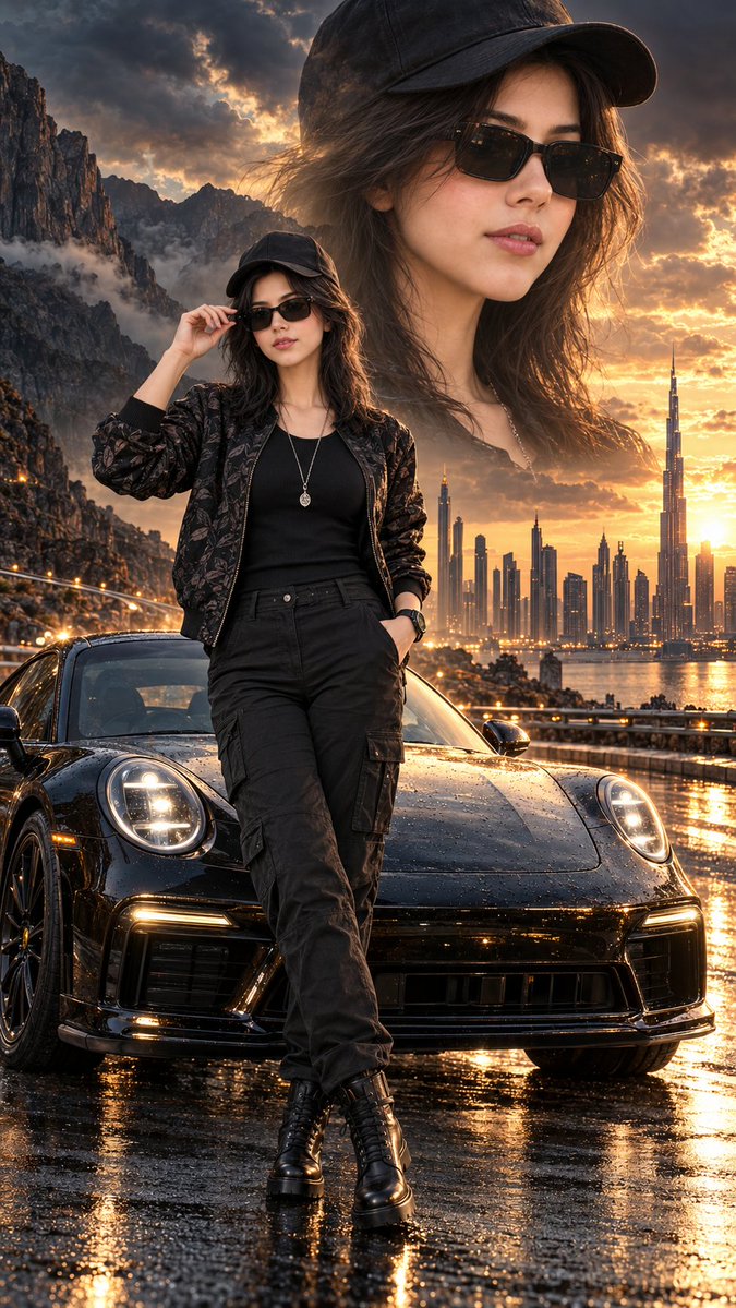 Hyper-realistic IMAX-level Netflix-style cinematic luxury double-exposure fashi…