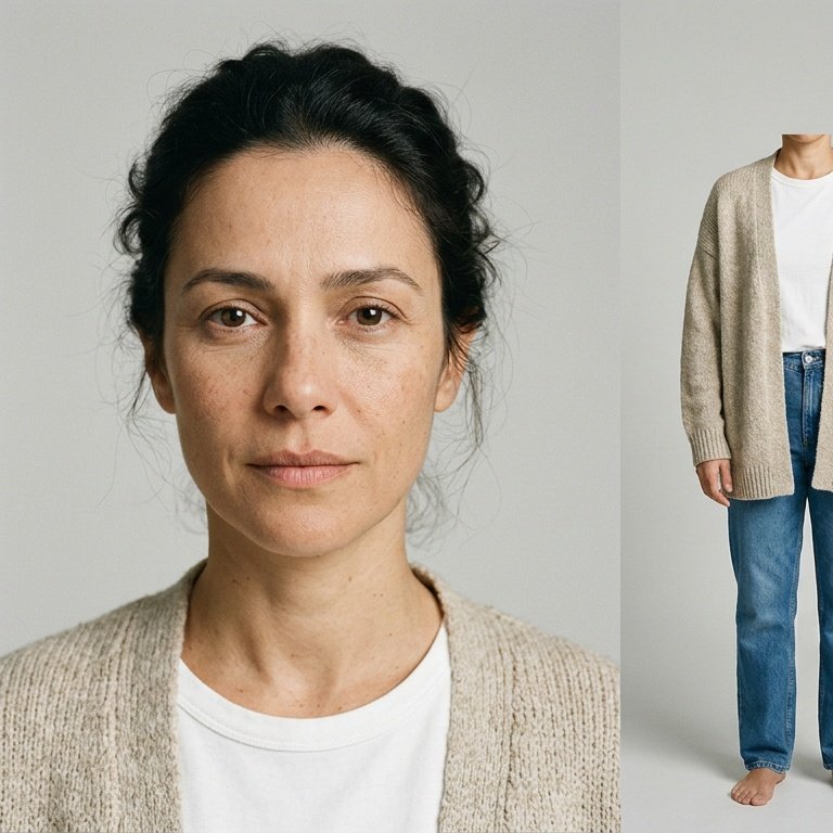 Character: Ana, 38, Brazilian mother, realistic photographic, for an emotional …