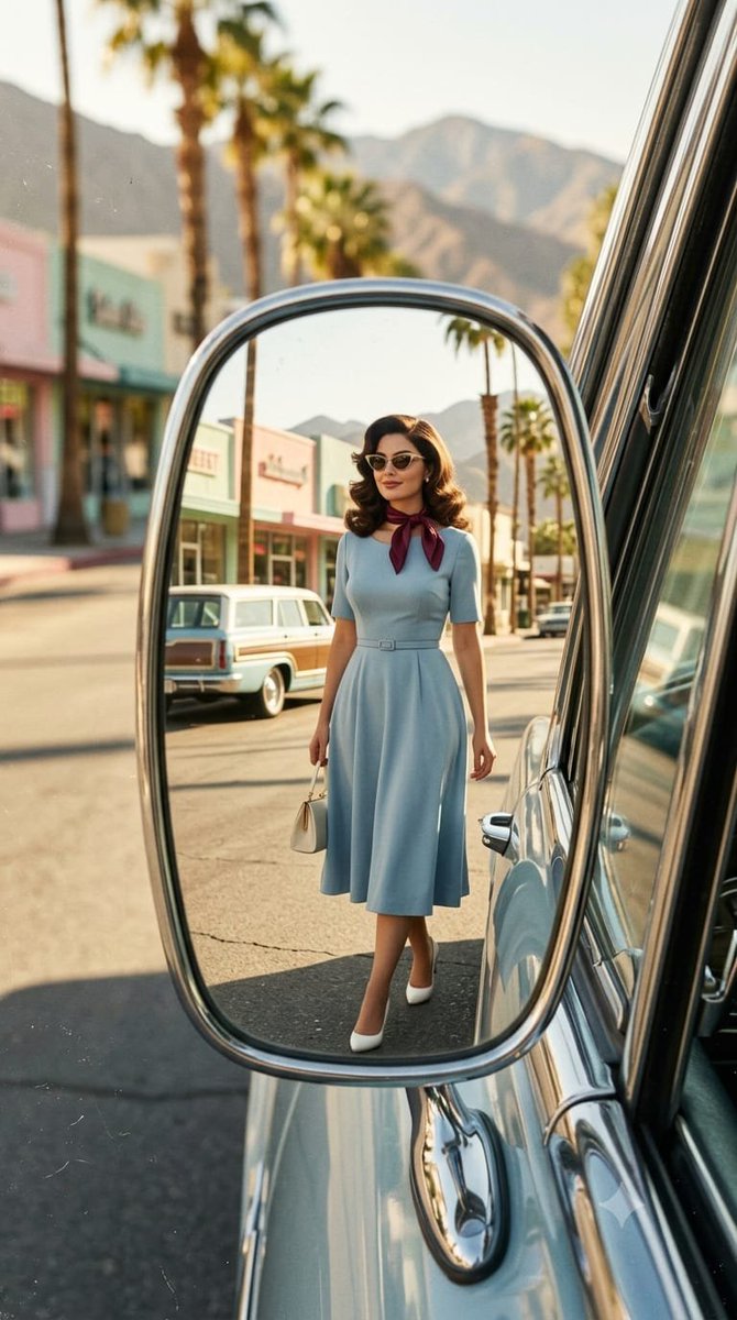 Create a hyper-realistic 1960s vintage editorial fashion photograph in a vertic…