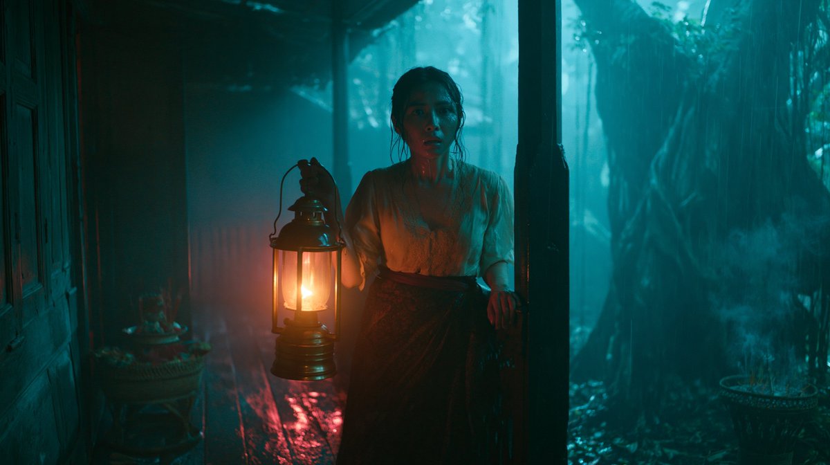 Cinematic Indonesian supernatural horror film, shot on Arri Alexa Mini LF, Zeis…