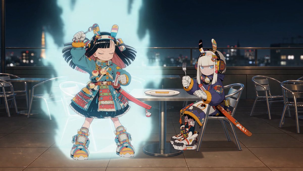 Seedance 2.5 Prompt Create a 15-second Japanese anime action-comedy with synchr…