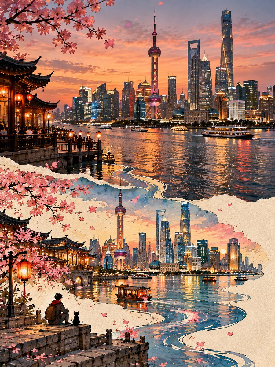 为 [COUNTRY / CITY / LOCATION / SUBJECT] 创作一幅高品质的 3:4 竖版“第二世界”(SECOND WO…, 图片 4