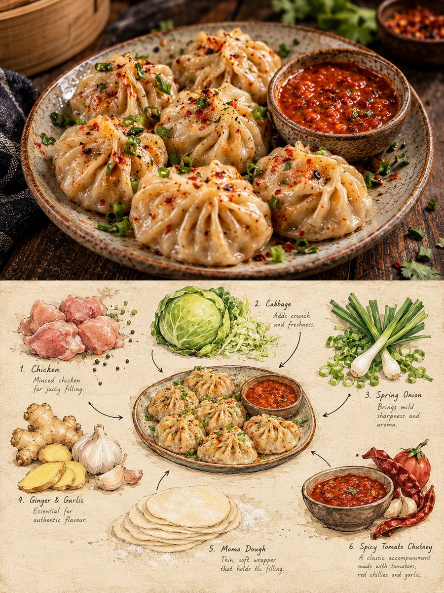 为 [国家 / 城市 / 当地菜品 / 食物主题] 制作一张高级的 3:4 竖版编辑级美食艺术海报。, 图片 2