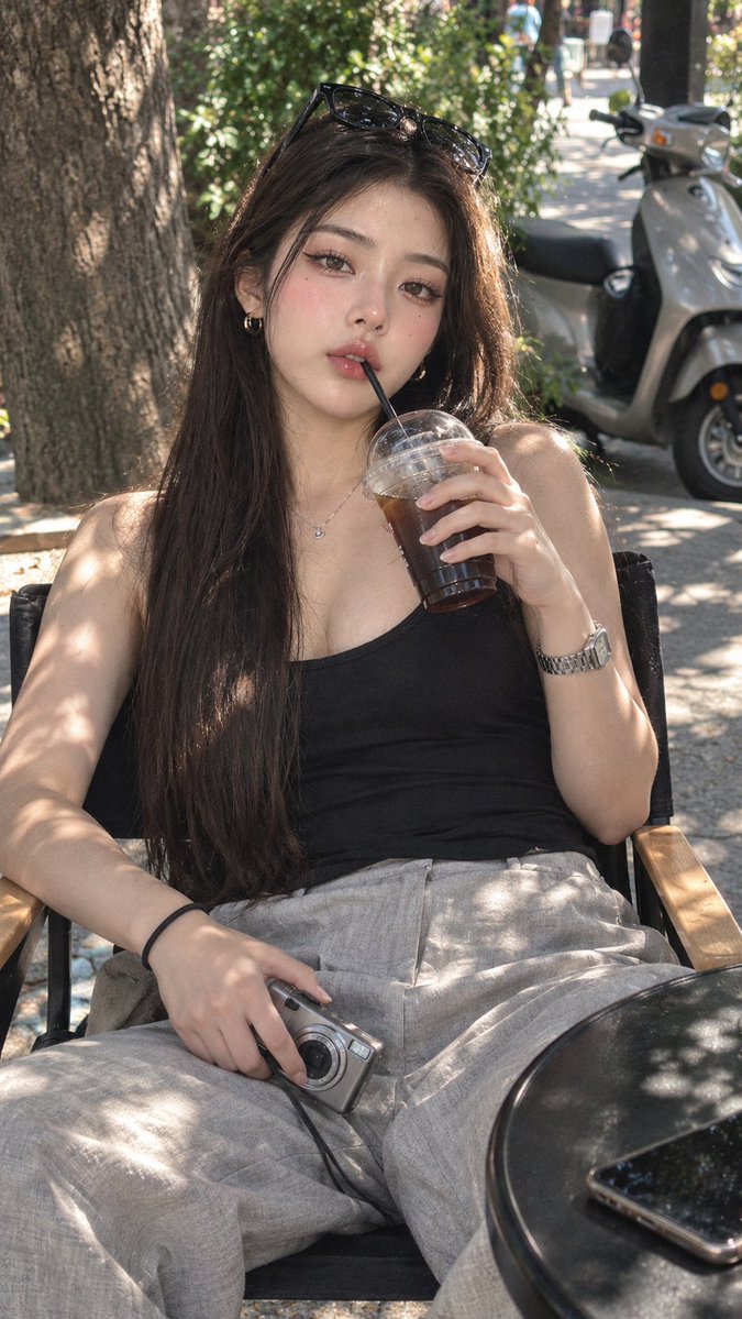 A very realistic candid lifestyle photo of a beautiful young woman with very lo…
